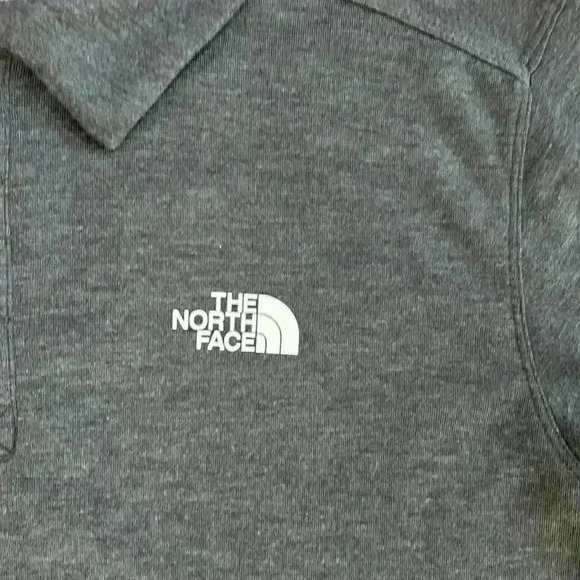 The North Face FlashDry Polo Shirt Men’s M Gray Performance Wicking Outdoor - Picture 2 of 14